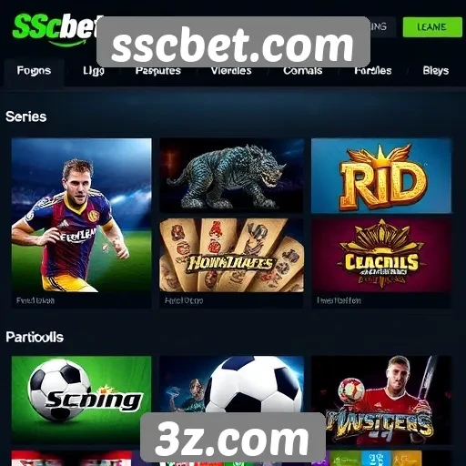 Análise da oferta de jogos em sscbet.com